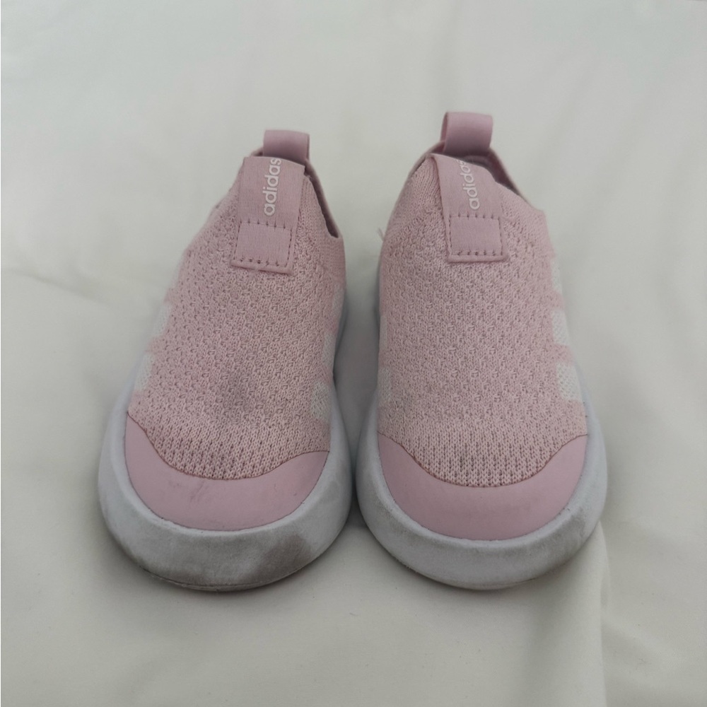 Adidas Kids Light Pink Slip-On Sneakers